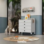 شلف دیواری کودک شیک و جدید طوسی