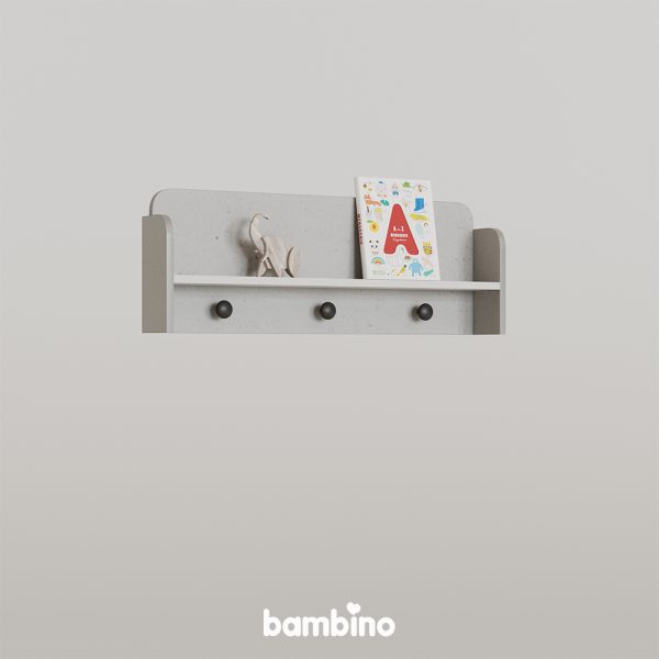 شلف دیواری کودک و نوزاد سرویس سیسمونی مدل گریجو