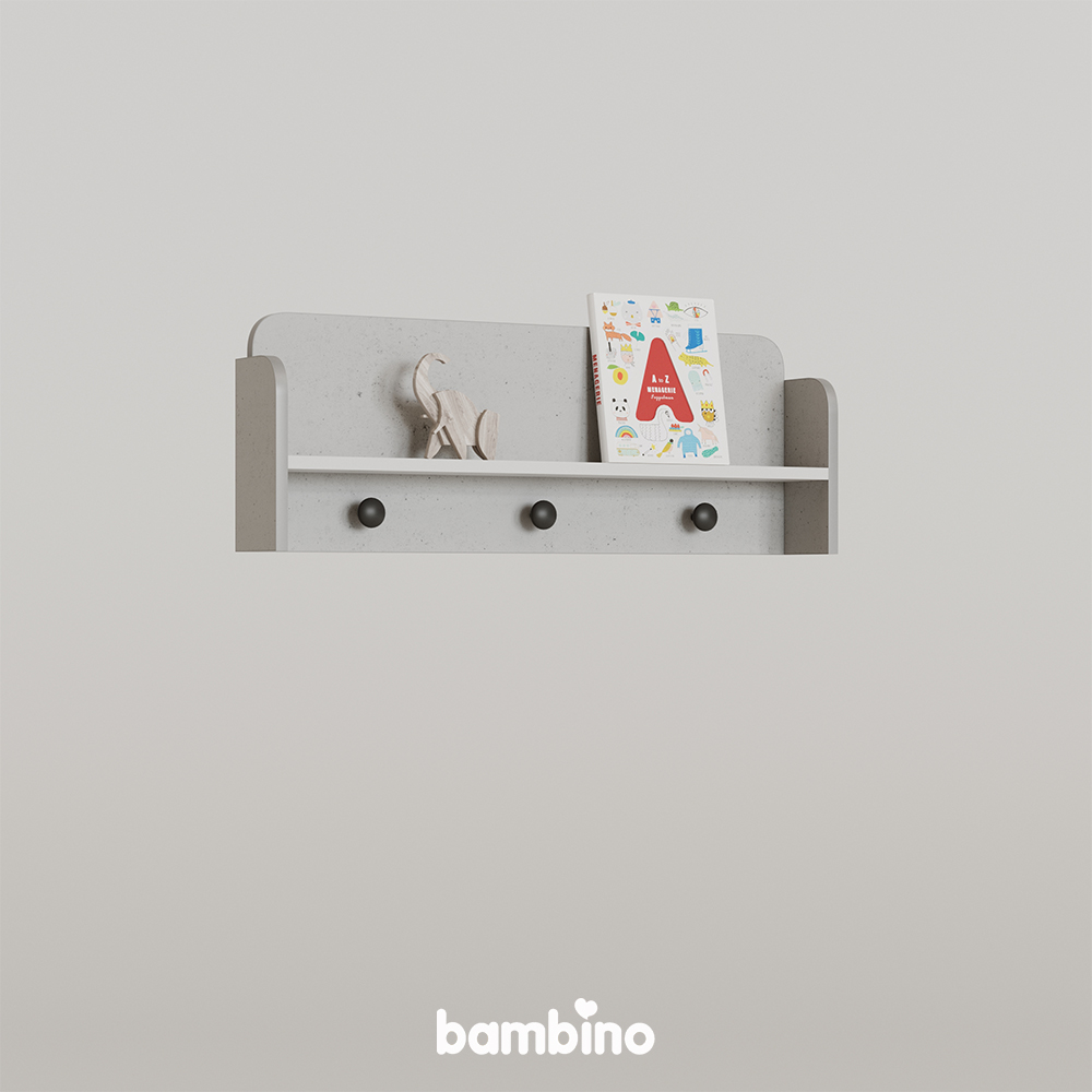 شلف دیواری کودک و نوزاد سرویس سیسمونی مدل گریجو