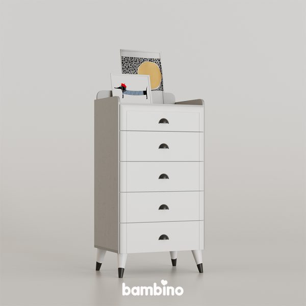 فایل کشویی 5 طبقه مدل گریجو بامبینو