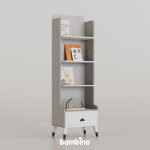 کتابخانه مدرن اتاق خواب یک نفره