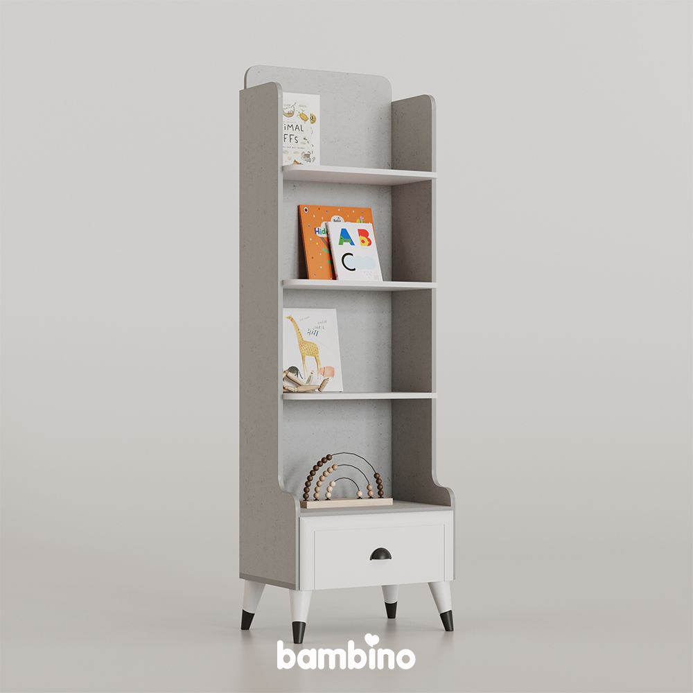 کتابخانه مدرن اتاق خواب یک نفره