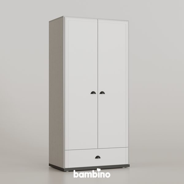 کمد کشو دار دو درب سرویس یک نفره مدل گریجو