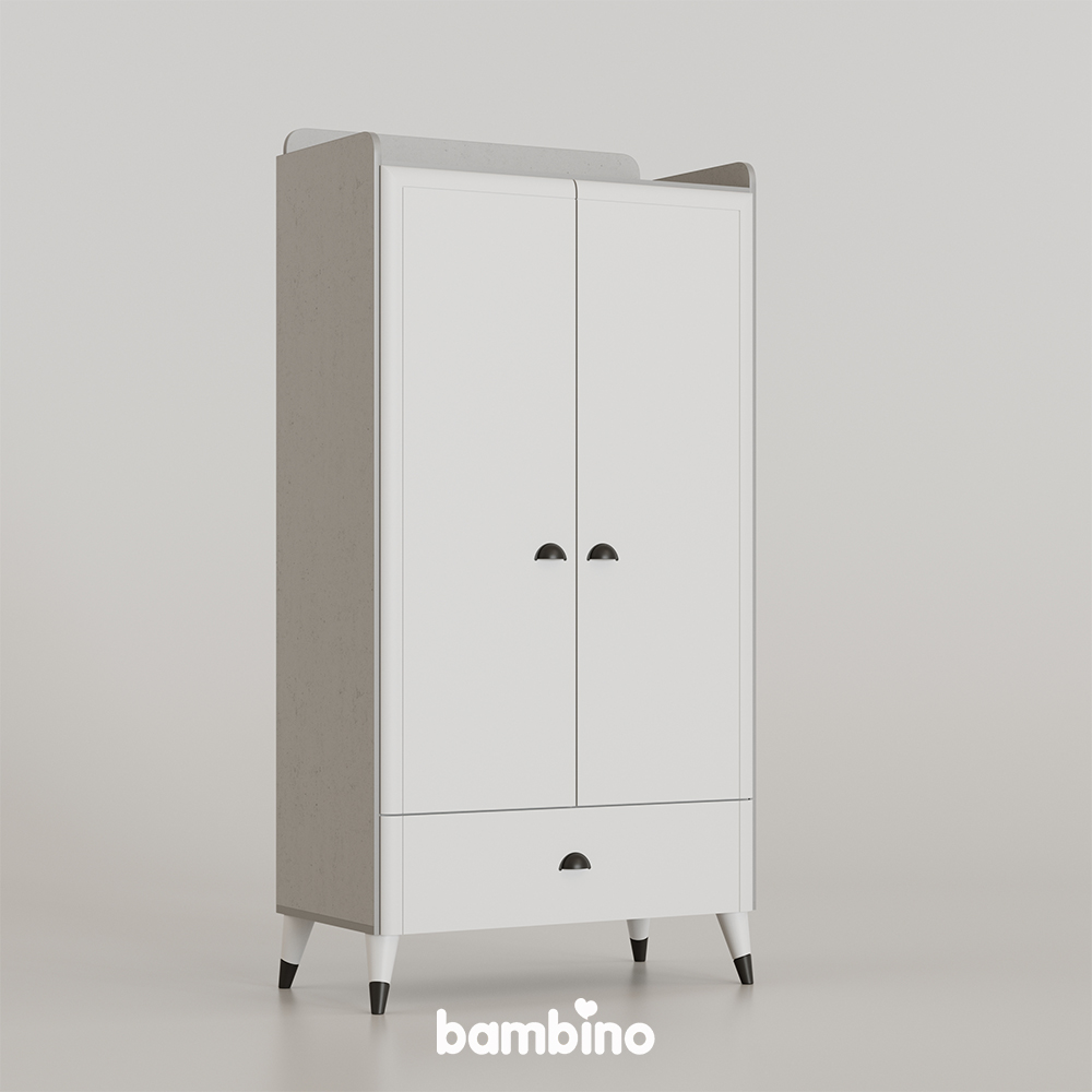 کمد لباس کودک و نوزاد سرویس سیسمونی مدل گریجو